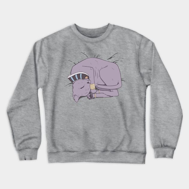 Cat Nap Crewneck Sweatshirt by Meg Vautour